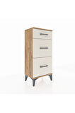 Arges Komodin 3 Çekmeceli 44x30x96 Çam-Aytaşı