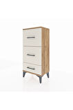 Arges Komodin 3 Çekmeceli 44x30x96 Çam-Aytaşı