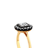 0.13 Karat Baget Taşlı Elmas Yüzük