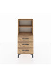Arges Komodin 2 Raflı 3 Çekmeceli 44x30x106 Çam-Çam