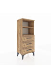 Arges Komodin 2 Raflı 3 Çekmeceli 44x30x106 Çam-Çam