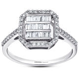 0.40 Karat Baget Pırlanta Yüzük