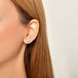 0.42 Karat Pırlanta Küpe