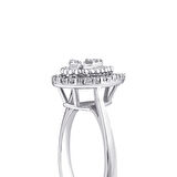 0.09 Karat Damla Formlu Pırlanta Yüzük