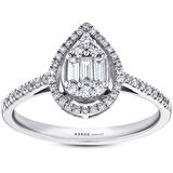 0.25 Karat Baget Pırlanta Yüzük