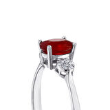 0.10 Karat Yakut Taşlı Pırlanta Yüzük