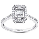 0.36 Karat Baget Pırlanta Yüzük