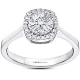 0.28 Karat Baget Taşlı Pırlanta Yüzük