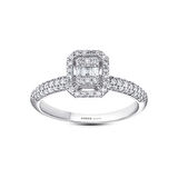 0.45 Karat Baget Pırlanta Yüzük