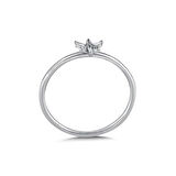 0.08 Karat Baget Taşlı Pırlanta Yüzük