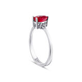 0.02 Karat Yakut Taşlı Pırlanta Yüzük