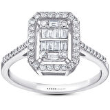 0.41 Karat Baget Pırlanta Yüzük