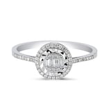 0.16 Karat Baget Pırlanta Yüzük