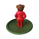 Teddy Bear Ralph L Çerezlik - Kahvaltı - Kahve - Meyve Sunum Tabağı