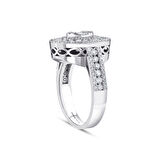 1.25 Karat Baget Taşlı Pırlanta Fantezi Yüzük