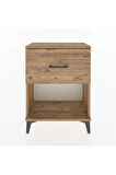 Arges Komodin 2 Çekmeceli 60x30x80 Çam-Çam