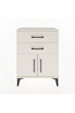 Arges Komodin 2 Raflı 2 Kapaklı 60x30x80 Aytaşı-Aytaşı