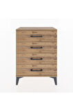 Arges Komodin 2 Raflı 60x30x80 Çam-Çam