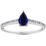 0.07 Karat Safir Taşlı Pırlanta Yüzük