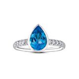 Aquamarine Taşlı Pırlanta Yüzük