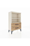 Arges Komodin 2 Raflı 2 Çekmeceli 60x30x96 Aytaşı-Çam