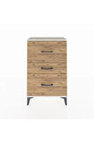Arges Komodin 3 Çekmeceli 60x30x96 Aytaşı-Çam