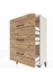 Arges Komodin 3 Çekmeceli 60x30x96 Aytaşı-Çam