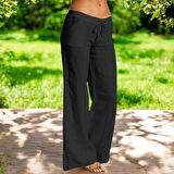 Rahat Kesim Kadın Keten Pantolon