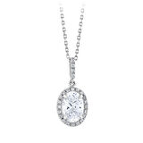 0.10 Karat Topaz Taşlı Pırlanta Kolye