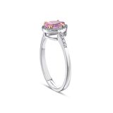 Pembe Topaz Taşlı Pırlanta Yüzük