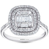 0.61 Karat Baget Pırlanta Yüzük