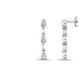 0.27 Karat Baget Taşlı Pırlanta Küpe