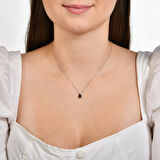 0.05 Karat Safir Taşlı Pırlanta Kolye