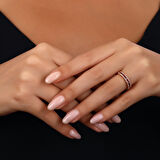 0.21 Karat Pırlanta Yarımtur Yüzük