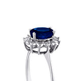 0.05 Karat Safir Taşlı Pırlanta Yüzük