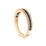 0.21 Karat Safir Taşlı Pırlanta Yüzük