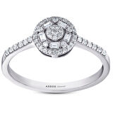 0.24 Karat Baget Taşlı Pırlanta Yüzük