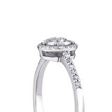 0.24 Karat Baget Taşlı Pırlanta Yüzük