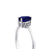 0.01 Karat Safir Taşlı Pırlanta Yüzük