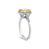 Sarı Topaz Taşlı Pırlanta Yüzük