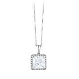 Topaz Taşlı Pırlanta Kolye