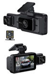 Wearfitpro S15 4K 1080P Monitörlü Gece Görüşlü 3 Kanal  Araç  İç Dış Kamera