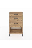 Arges Komodin 3 Çekmeceli 60x30x106 Çam-Çam