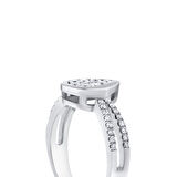 0.40 Karat Damla Formlu Pırlanta Yüzük