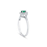 0.12 Karat Zümrüt Taşlı Pırlanta Yüzük