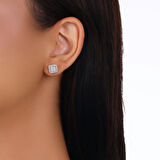 0.77 Karat Pırlanta Fantezi Küpe