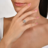 0.38 Karat Baget Pırlanta Yüzük