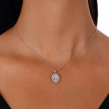 0.65 Karat Baget Taşlı Pırlanta Kolye