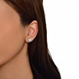 Topaz Taşlı Pırlanta Küpe