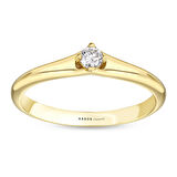 0.10 Karat Pırlanta Tektaş Yüzük